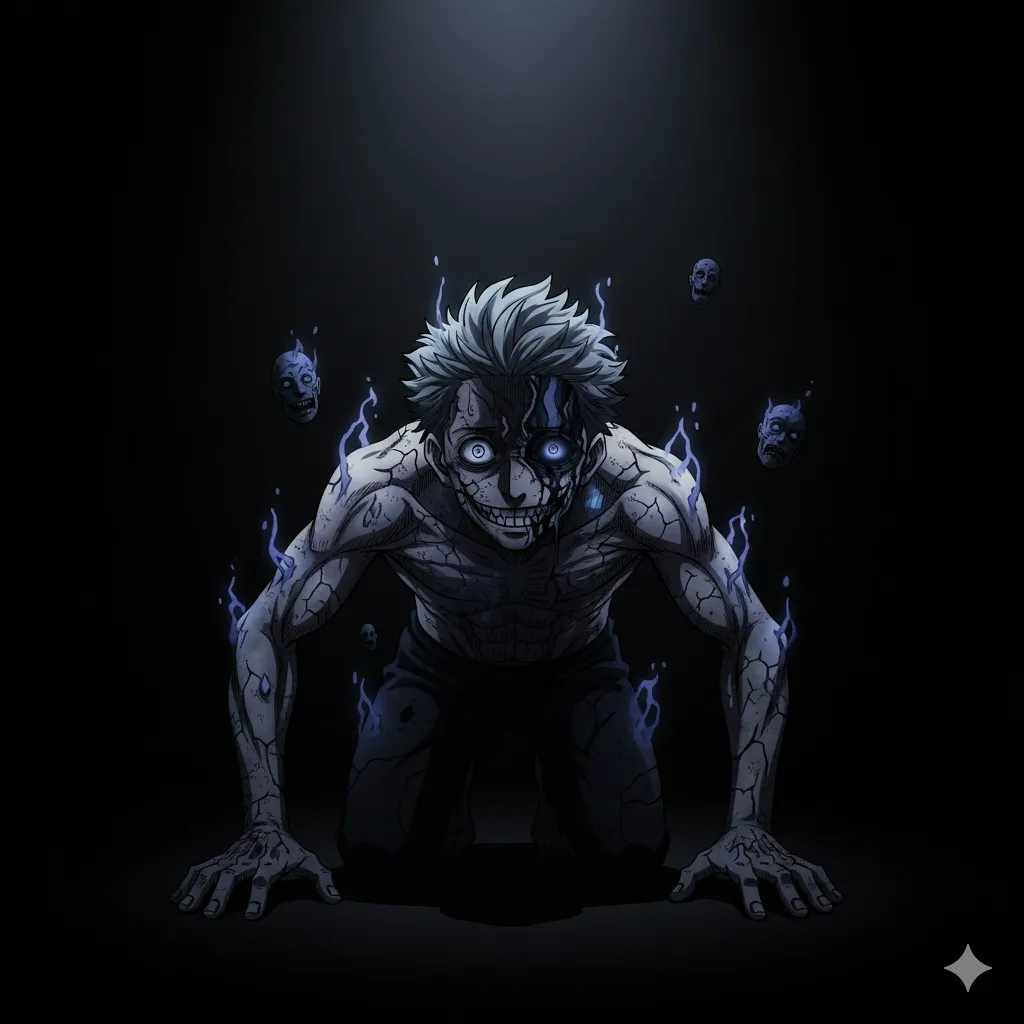 Mahito fighting Yuji Itadori in Jujutsu Kaisen