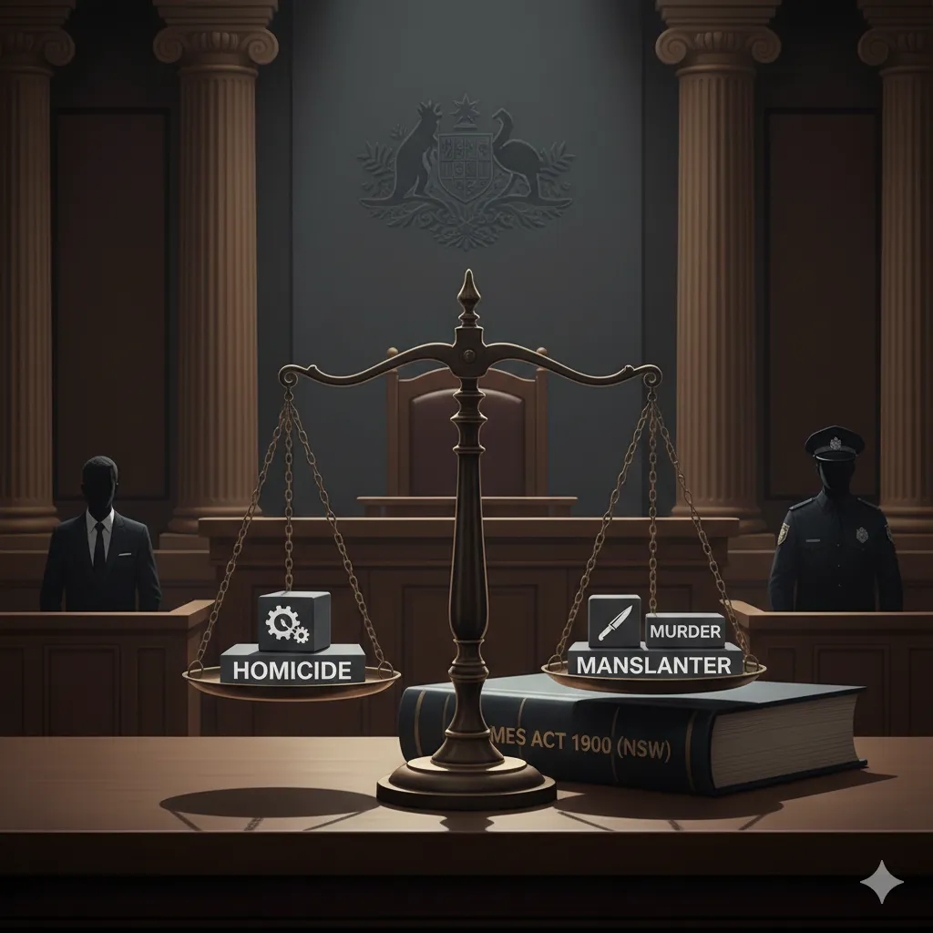 The Difference Between Murder and Homicide in Australia NSW Criminal Law Guide 2026