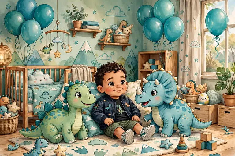 Boy names that start with D on dynamic teal nursery cards