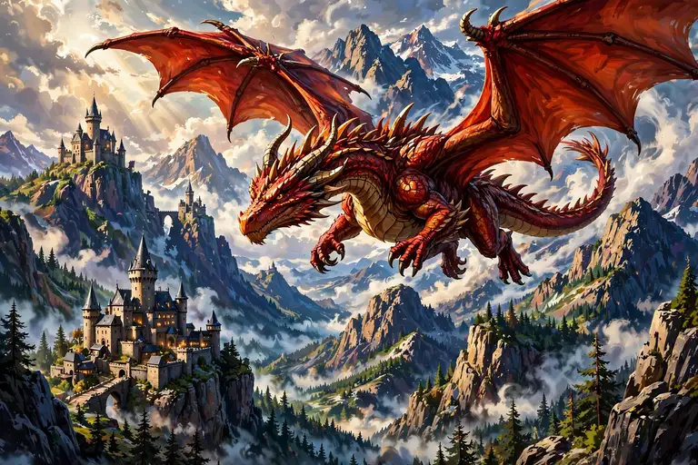 Strong D boy names with bold dragon art