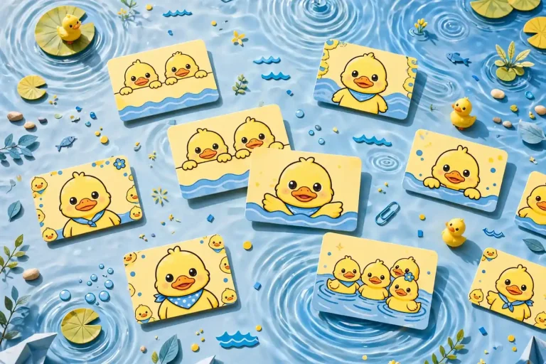 Duck names list with cute duckling artwork