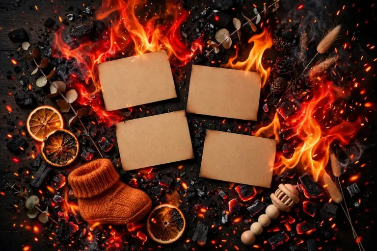 Names that mean fire on blazing flame cards