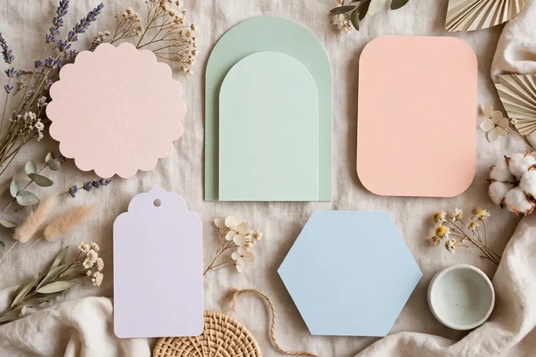 One-syllable girl names on minimalist chic cards