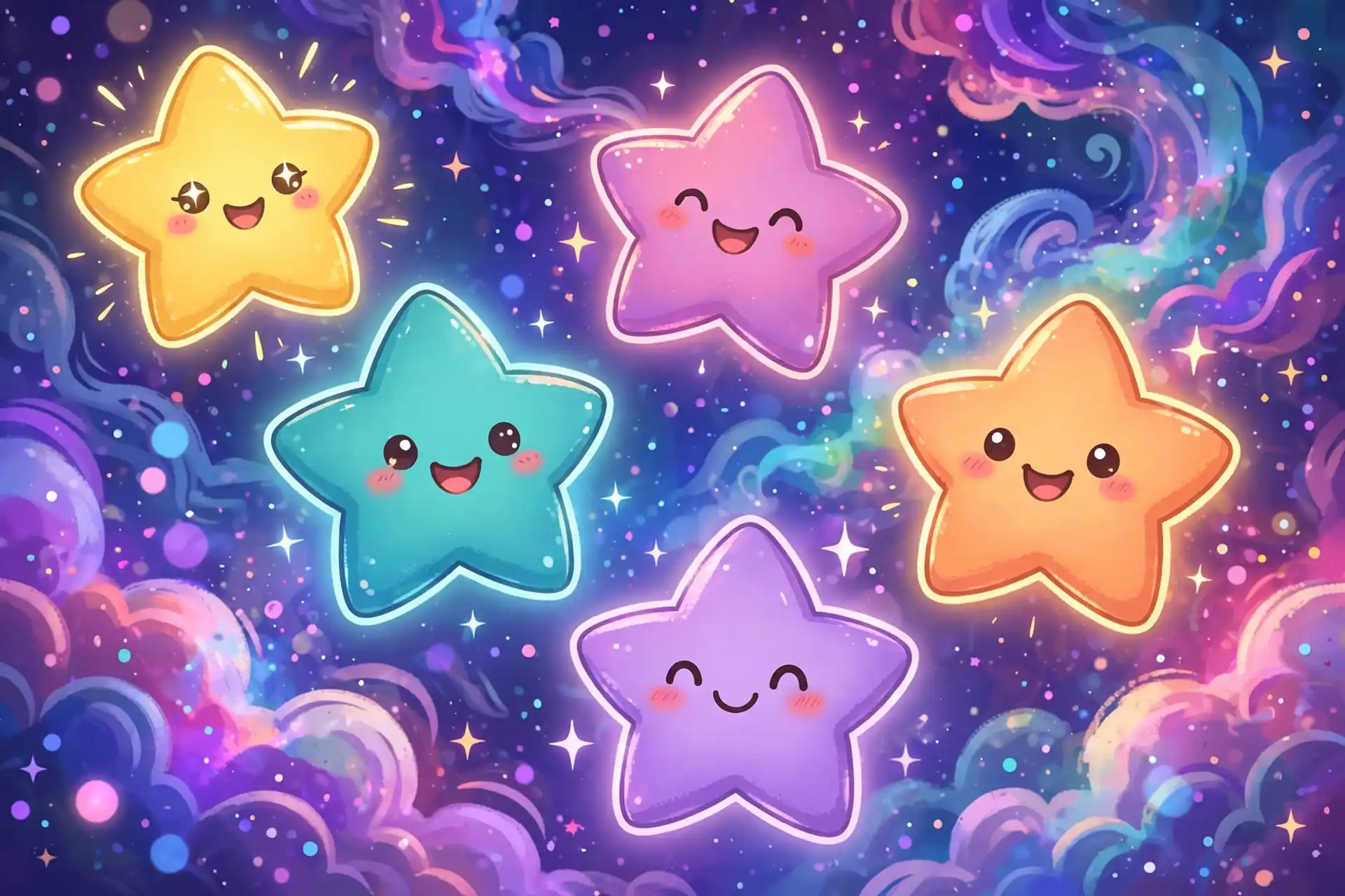 Beautiful star names for babies celestial themed artwork