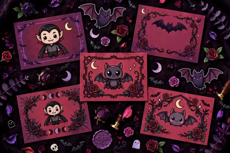 Vampire names list with gothic castle artwork