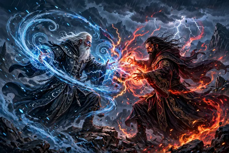 Dark wizard names with stormy magical energy